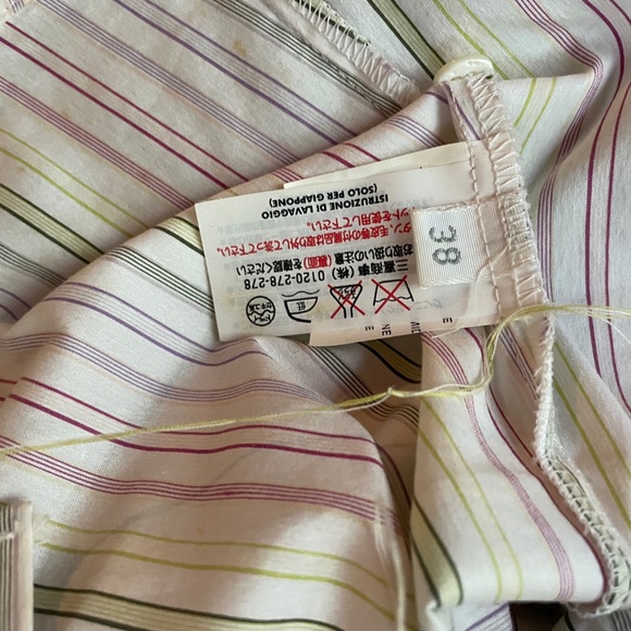 LALTRAMODA unique raw edge ruffle shirt - Picture 7 of 7